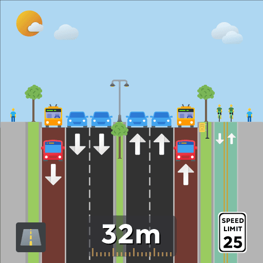 RBR Bus/TBus+2C+M+2C+Bus/TBus — Cities: Skylines Steam Workshop preview image