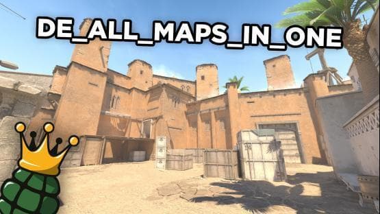 De_All_Maps_in_One (from NadeKing's video) — Counter-Strike 2 Steam Workshop preview image
