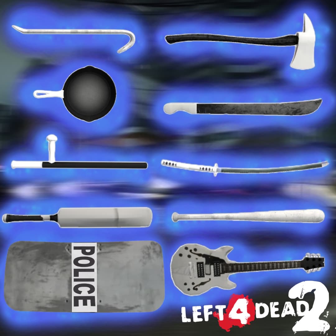 Clean Melee Weapons Pack White
 — Left 4 Dead 2 Steam Workshop preview image