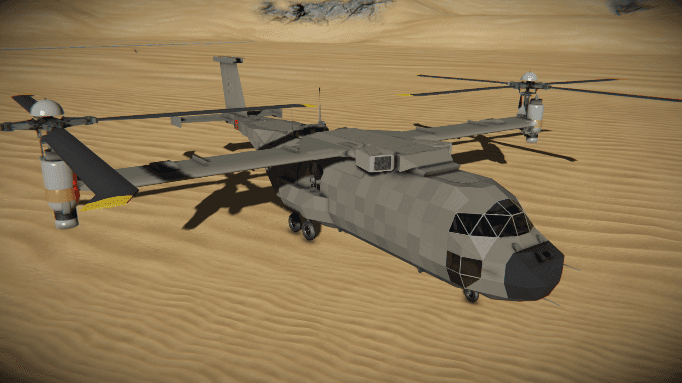 Tiltrotor Transport — Space Engineers Workshop preview