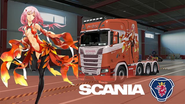 ギルティクラウン 楪 いのり 罪恶王冠 楪祈 SCANIA S — Euro Truck Simulator 2 Steam Workshop preview image