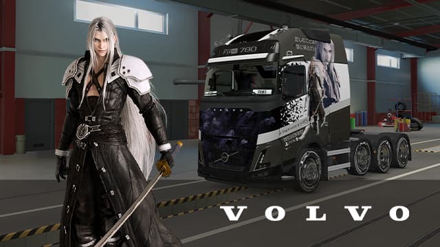 ファイナルファンタジーVII セフィロス 最终幻想VII 萨菲罗斯 Volvo FH6 — Euro Truck Simulator 2 Steam Workshop preview image