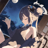 【Parallax 视差】Blue Archive 妃咲 Kisaki 月下独酌——夜莺Night【蔚蓝档案】 — Wallpaper Engine Workshop preview