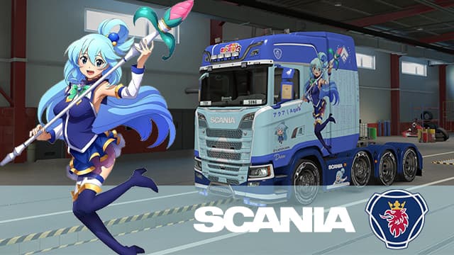 この素晴らしい世界に祝福を！ アクア 为美好的世界献上祝福! 阿库娅 Scania S & Box Trailer(STD) — Euro Truck Simulator 2 Steam Workshop preview image