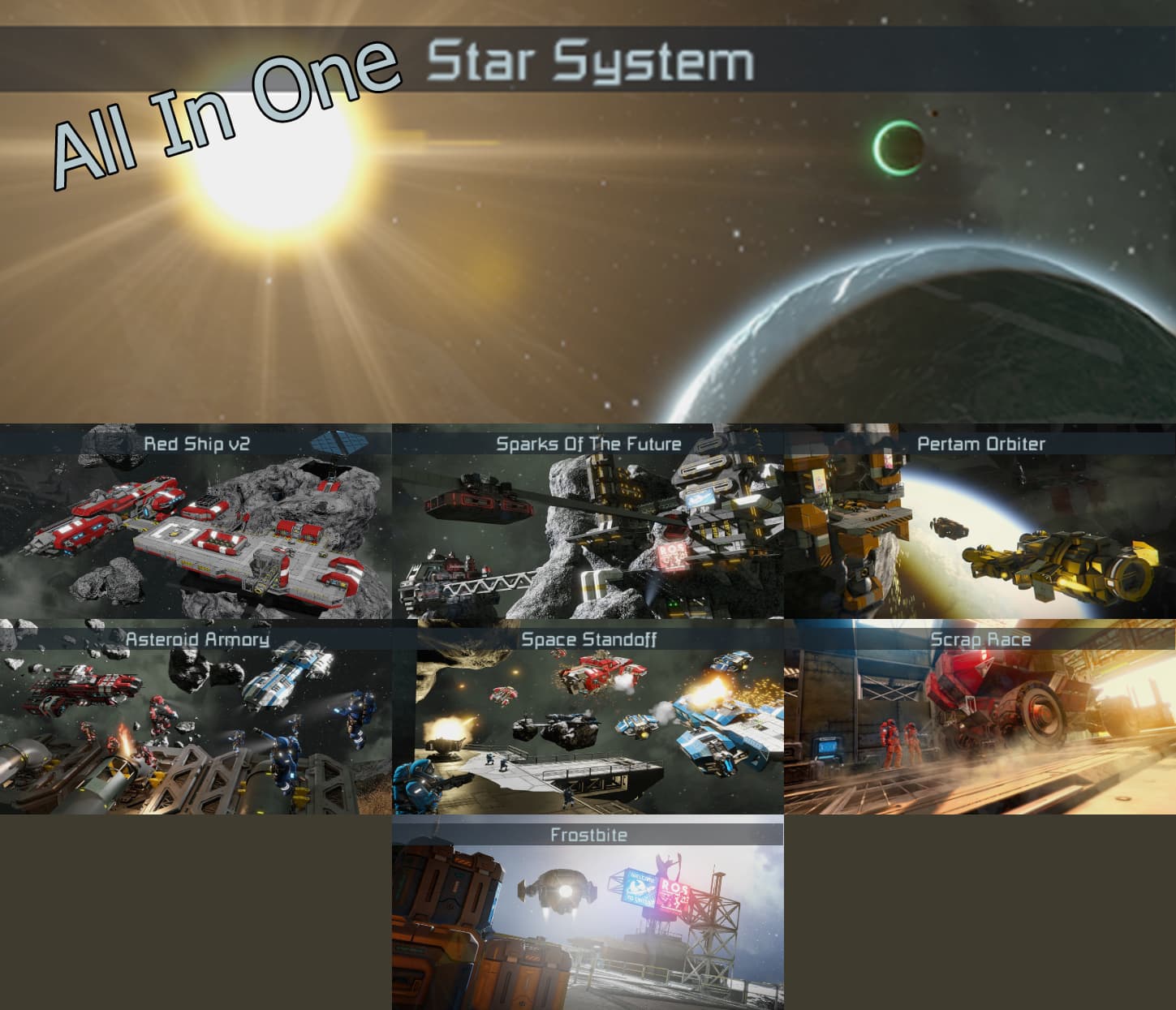 AllInOne Star System — Space Engineers Workshop preview
