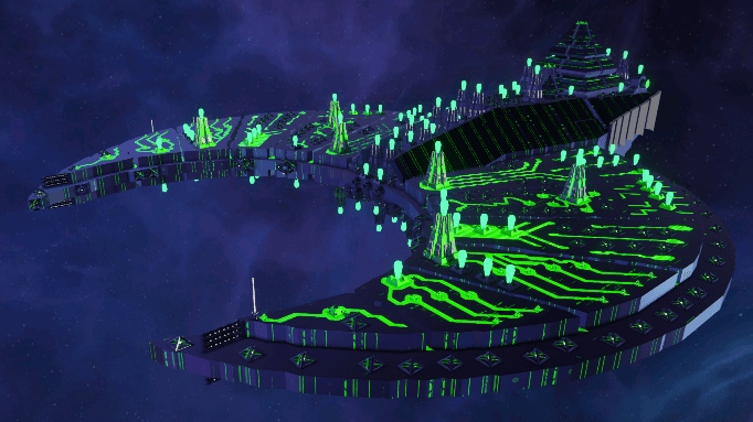 [40K] Nihilakh Ascendant - Cairn-class Tombship — Space Engineers Workshop preview