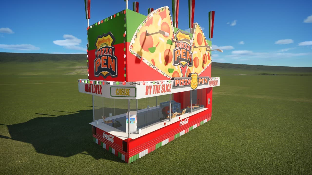 State fair pizza — Planet Coaster Workshop preview