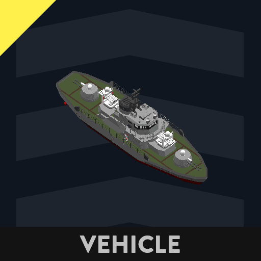 Incomplete warship with radar weapons(feel free to modify) — Stormworks: Build and Rescue Steam Workshop preview image