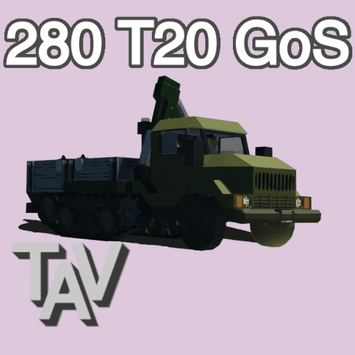 TAV 280 T20 GoS - Half-track offroad army tractor — Stormworks: Build and Rescue Steam Workshop preview image