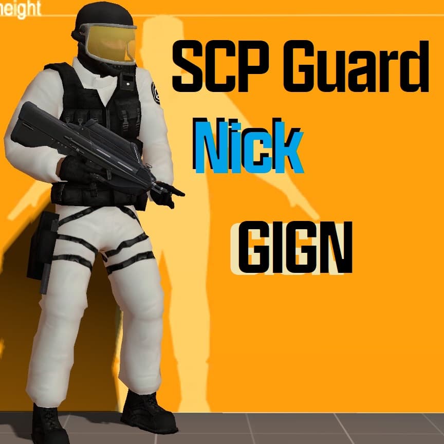 GIGN SCP Guard (Nick) — Left 4 Dead 2 Steam Workshop preview image