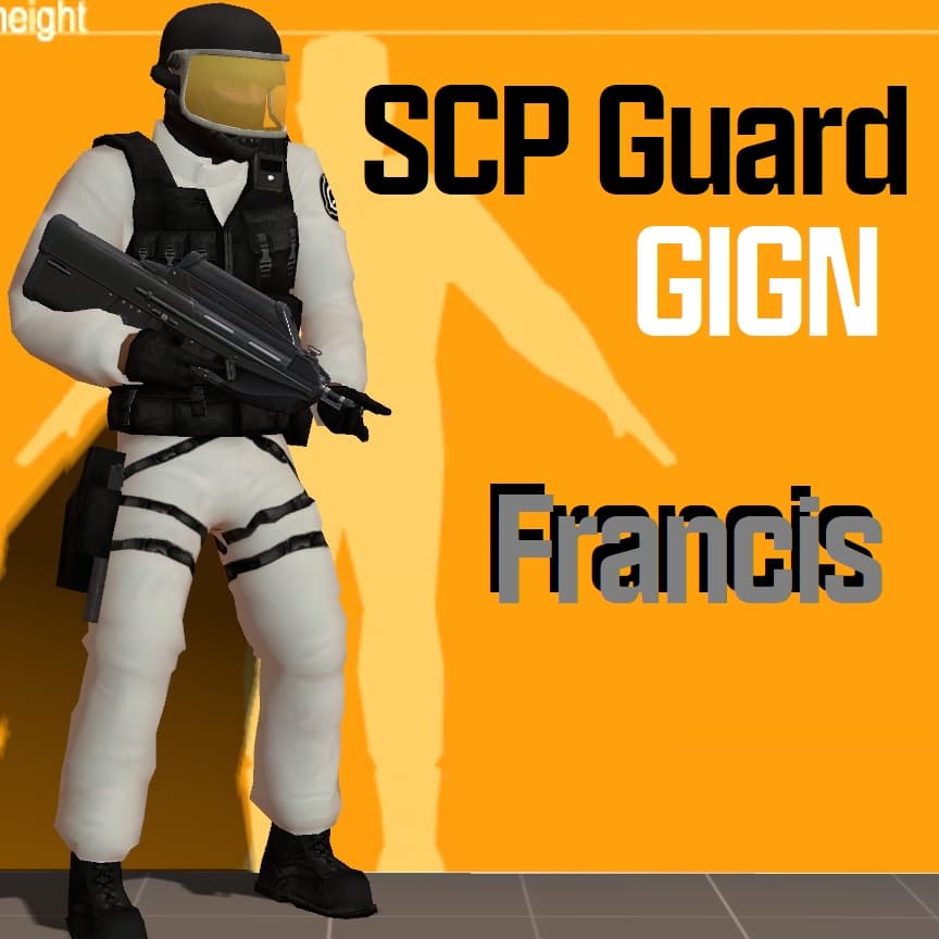 GIGN SCP Guard (Francis) — Left 4 Dead 2 Steam Workshop preview image