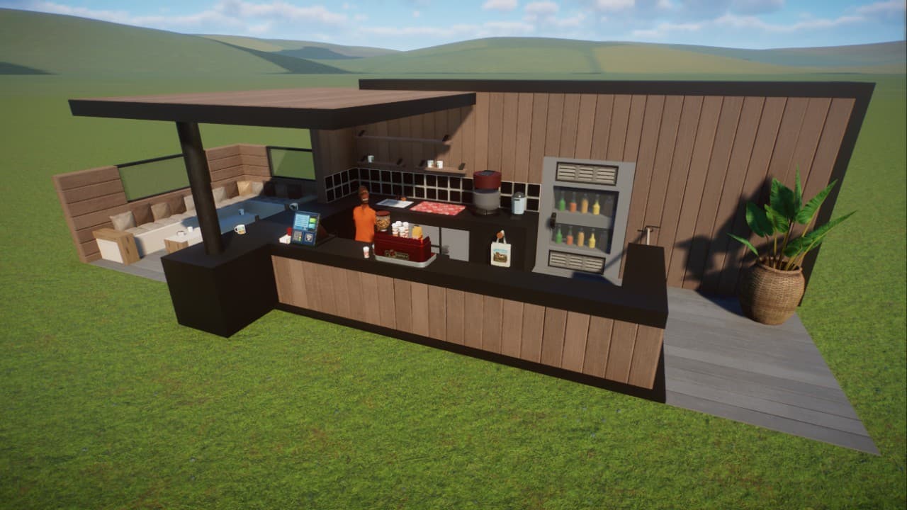 Small Modern Shop Kiosk — Planet Zoo Steam Workshop preview image