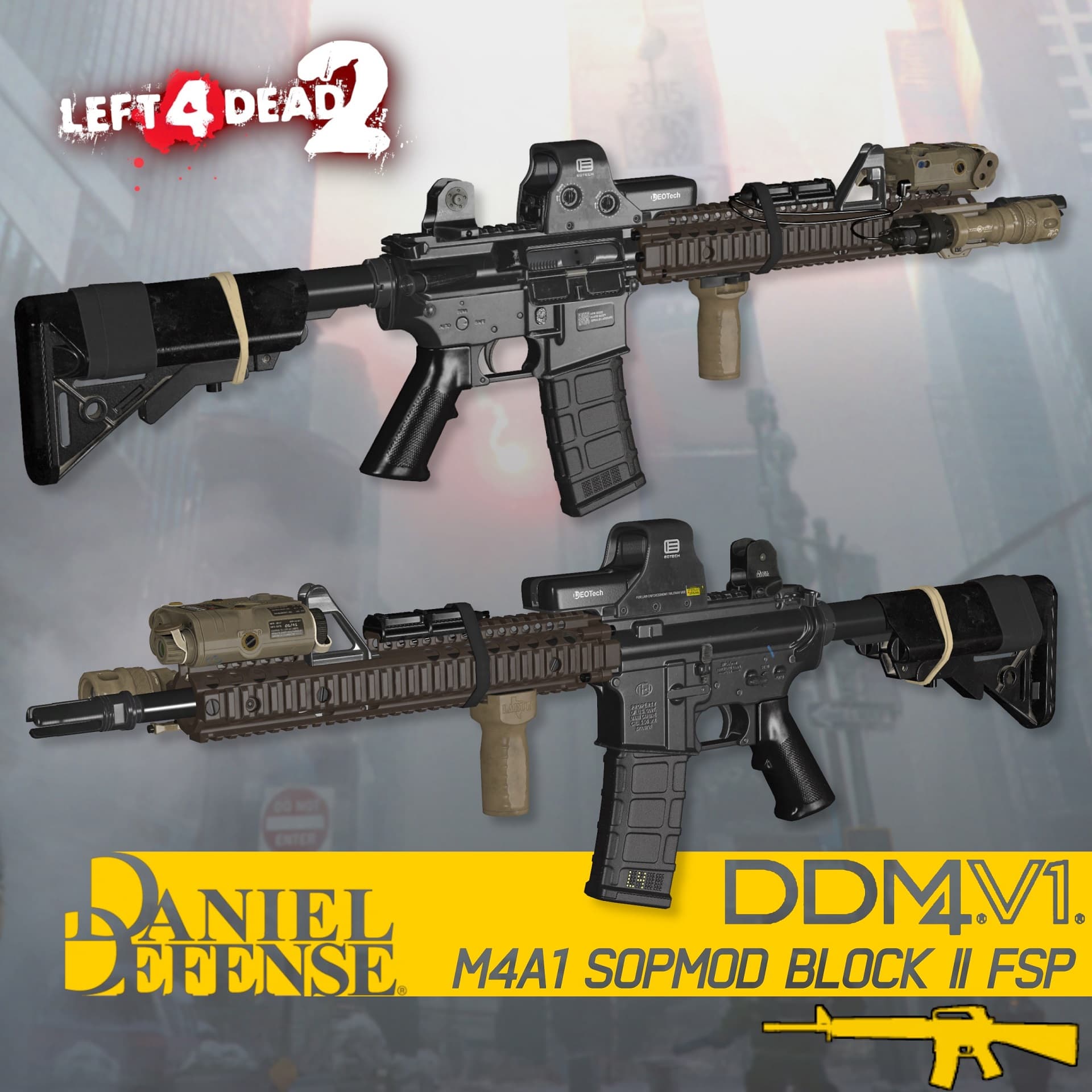 M4A1 SOPMOD Block II FSP [M16] — Left 4 Dead 2 Steam Workshop preview image