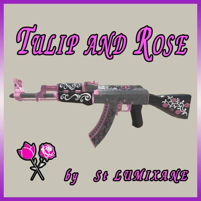 CS:GO AK-47 | TULIP and ROSE | GLOWING [SILENCED and WHITE EDITION] — Left 4 Dead 2 Steam Workshop preview image