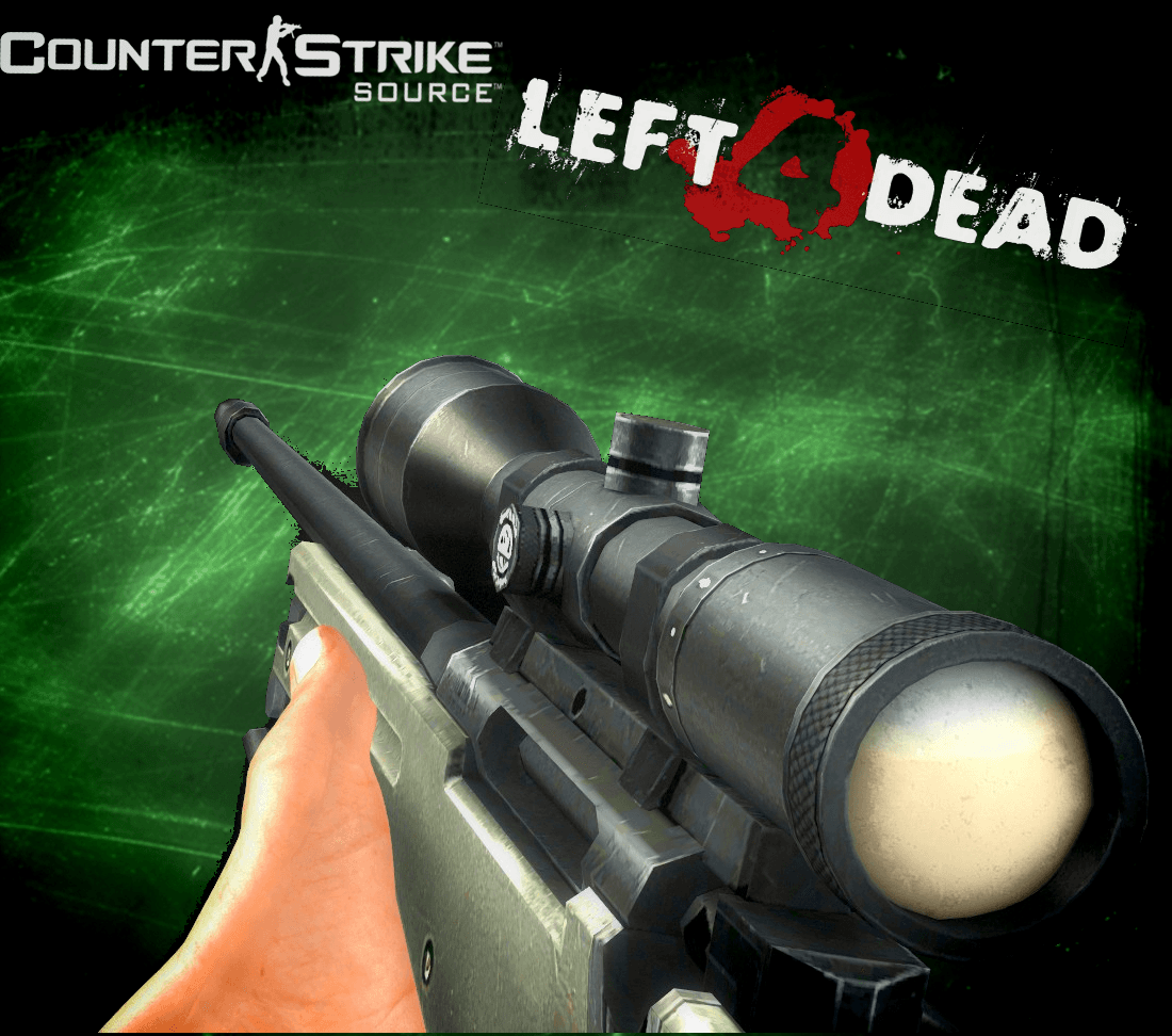 Counter-Strike: Source Magnum Sniper Rifle on L4D1 Animations (AWP) — Left 4 Dead 2 Steam Workshop preview image