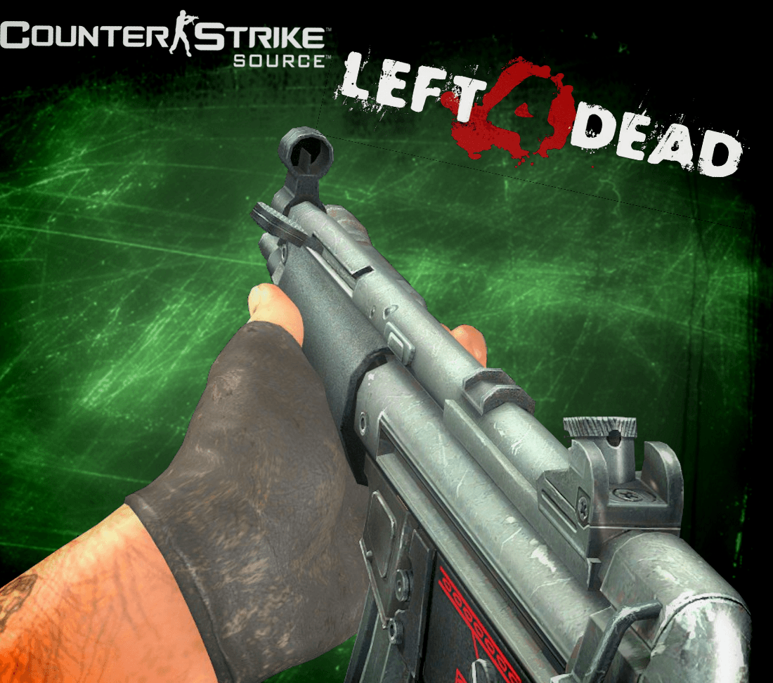 Counter-Strike: Source K&M Sub-Machine Gun  on L4D1 Animations (MP5) — Left 4 Dead 2 Workshop preview