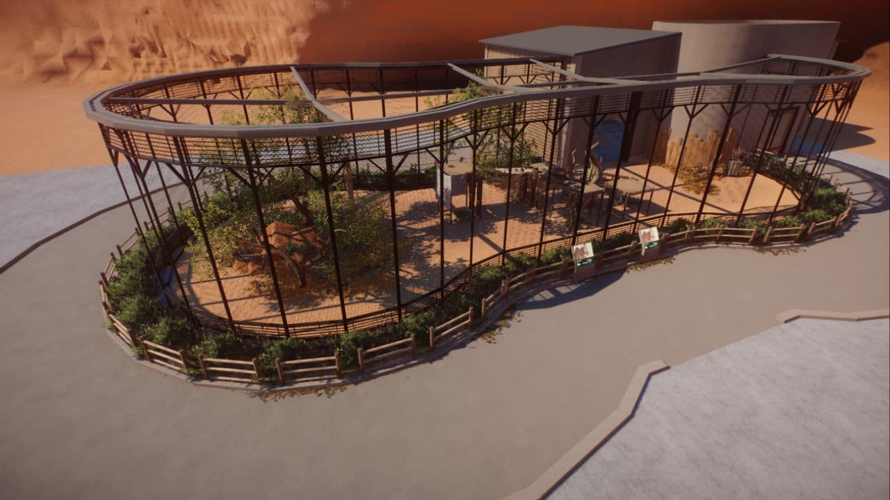 Big Cat Enclosure By Adamup — Planet Zoo Workshop preview