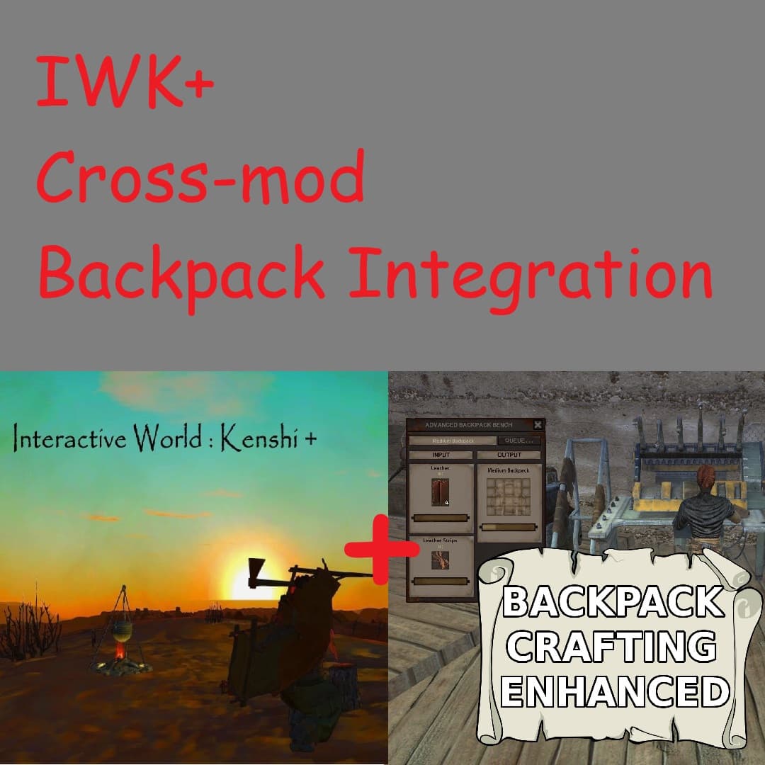IWK+ Cross-mod Backpack Integration — Kenshi Steam Workshop preview image