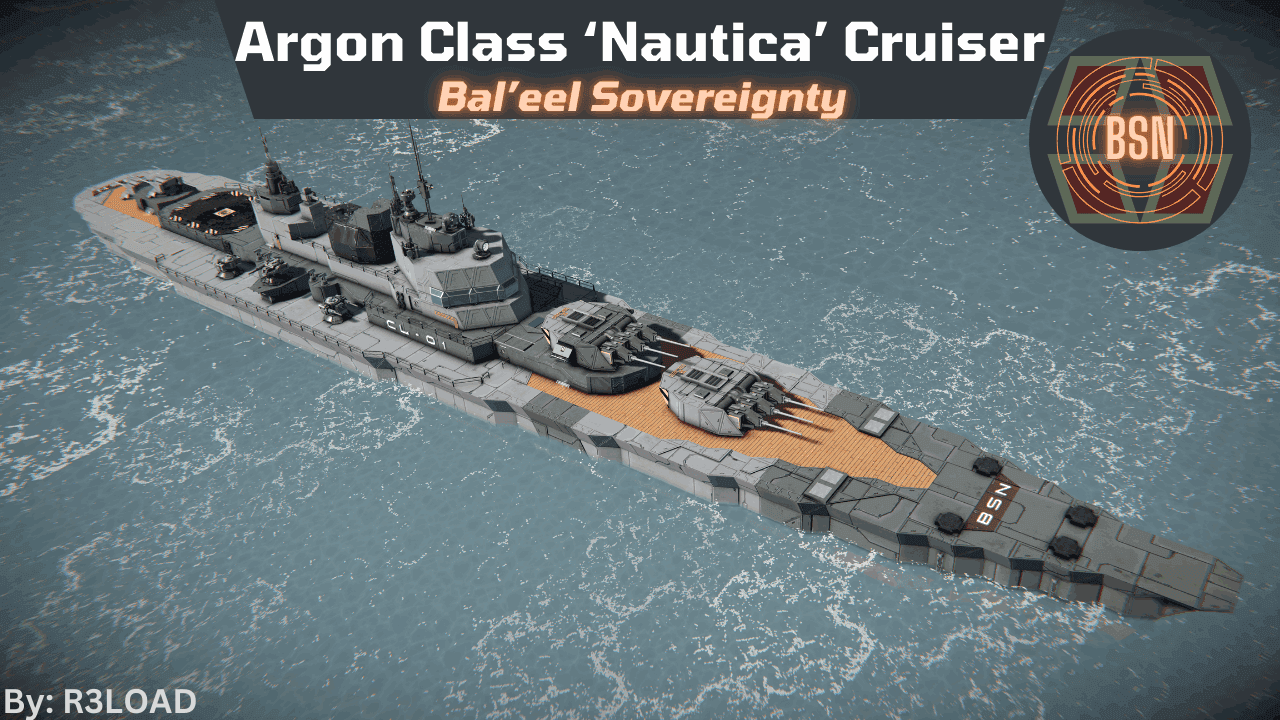 [BSN] Argon Class 'Nautica' Cruiser — Space Engineers Workshop preview