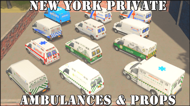 New York Private Ambulances Pack — Cities: Skylines Steam Workshop preview image