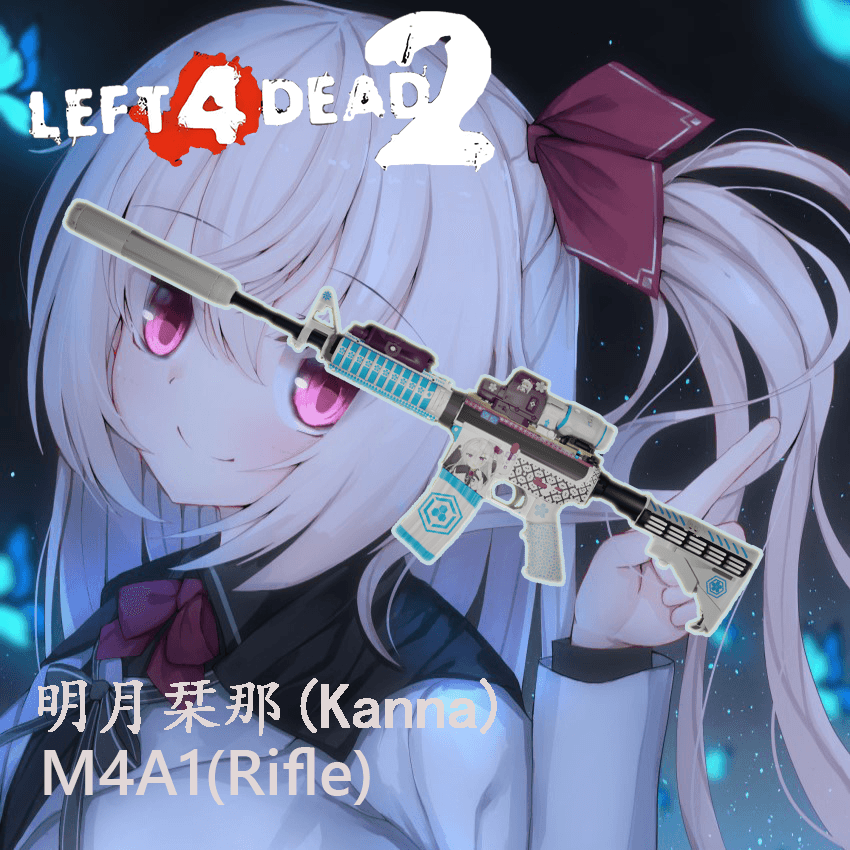 【M4A1】-明月栞那/Kanna(Replace Rifle)  
 — Left 4 Dead 2 Workshop preview