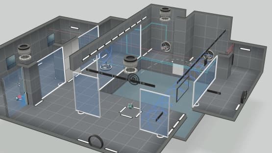Flying cubes — Portal 2 Steam Workshop preview image