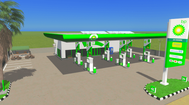 British Petroleum Gas Station — Cities: Skylines Workshop preview