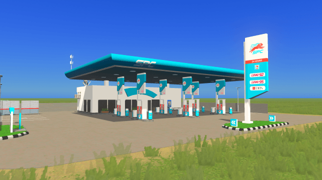 SPC Gas Station (Old Logo & Livery) — Cities: Skylines Steam Workshop preview image