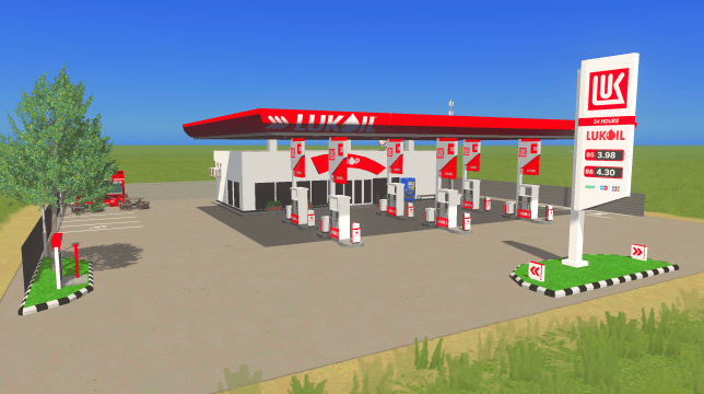 Lukoil Gas Station — Cities: Skylines Workshop preview