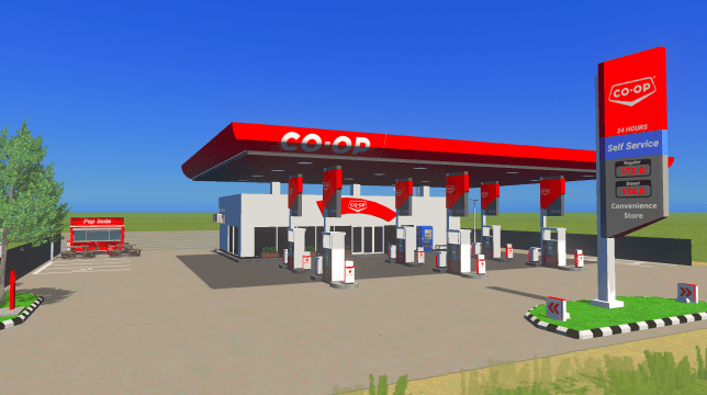 CO-OP Gas Station — Cities: Skylines Workshop preview