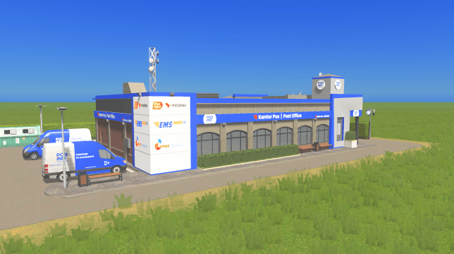 Pos Indonesia Post Office — Cities: Skylines Workshop preview
