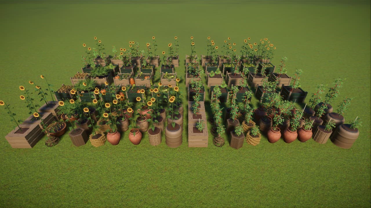 Conservation potted plant pack — Planet Zoo Workshop preview