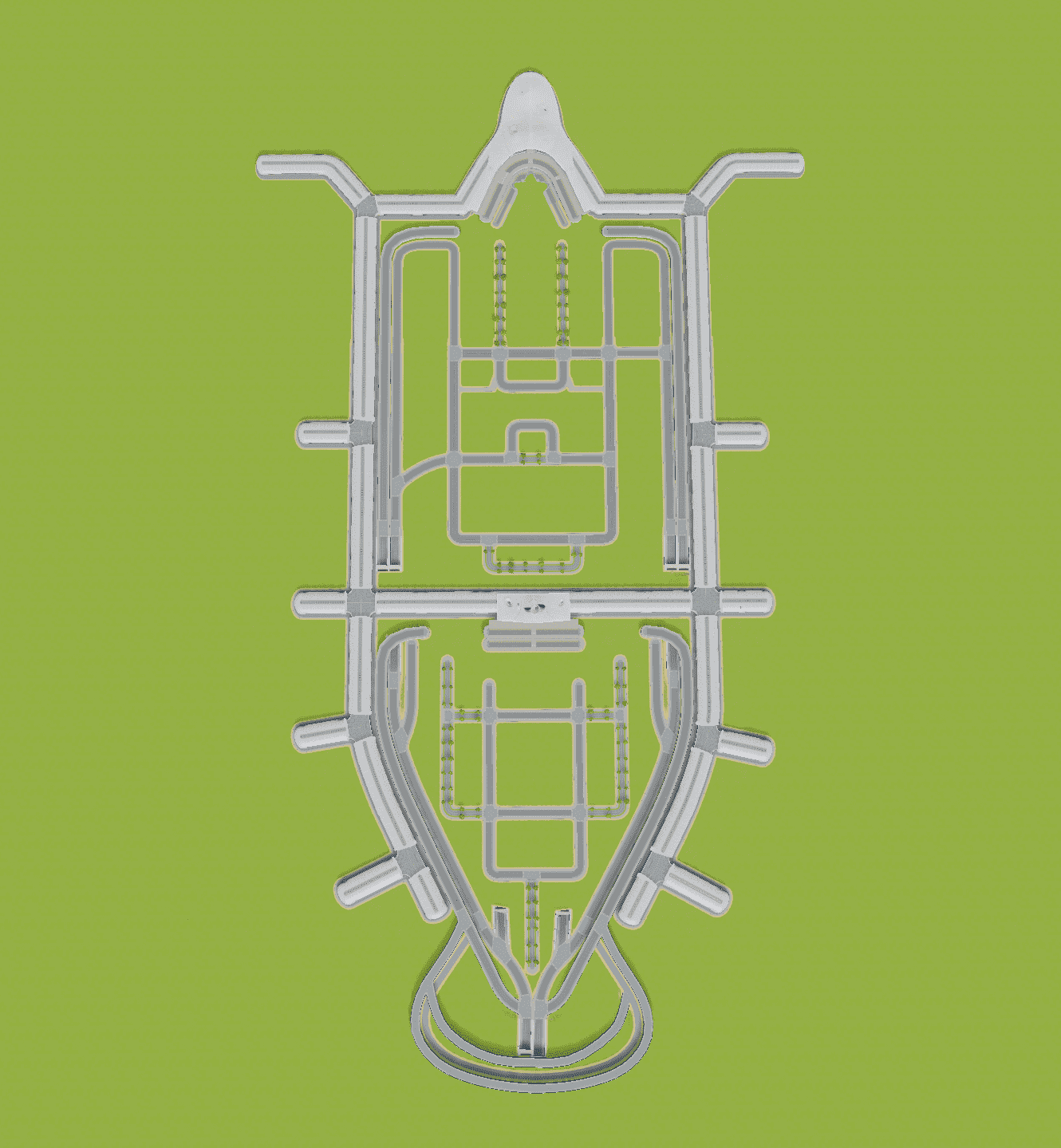 广州白云国际机场（航站楼+候机大厅+道路） — Cities: Skylines Steam Workshop preview image