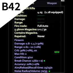[B42] Show Weapon Stats Plus — Project Zomboid Workshop preview