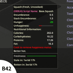 [B42] eris food expiry — Project Zomboid Workshop preview
