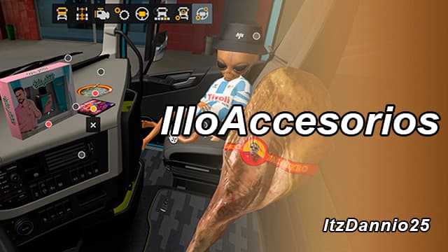 IlloAccesorios - Spanish Cabin Decoration (IlloJuan) — Euro Truck Simulator 2 Steam Workshop preview image
