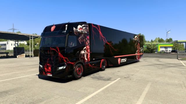 MSI Dragons Lightning & Fire, tractor and trailer — Euro Truck Simulator 2 Workshop preview