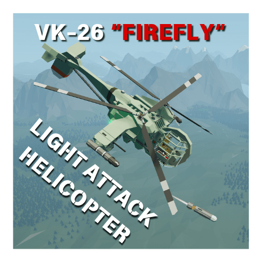 Vk-26 "Firefly" Light Attack Helicopter — Stormworks: Build and Rescue Steam Workshop preview image