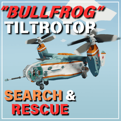 Vk-235 "Bullfrog" Search and Rescue Tiltrotor — Stormworks: Build and Rescue Steam Workshop preview image