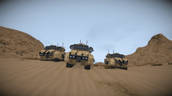 Light MLRS Drone MK III.E — Space Engineers Steam Workshop preview image