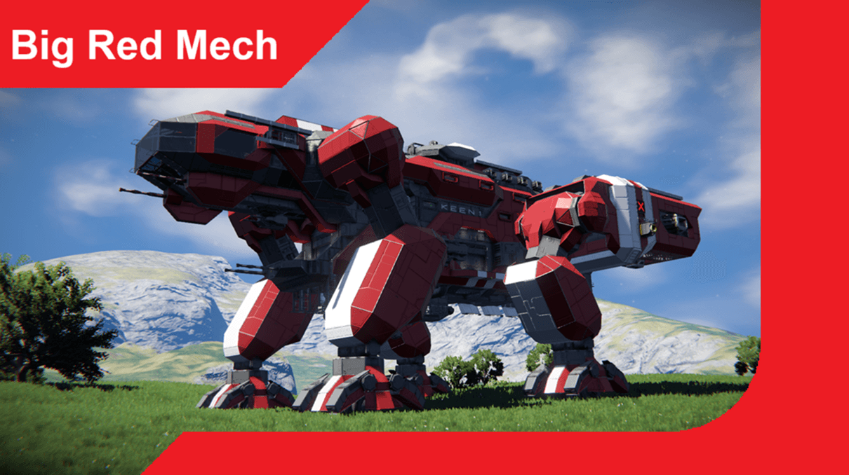Red Team - Big Red Mech — Space Engineers Steam Workshop preview image