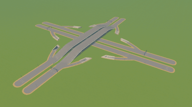 Tunnel Roundabout Intersection — Cities: Skylines Workshop preview