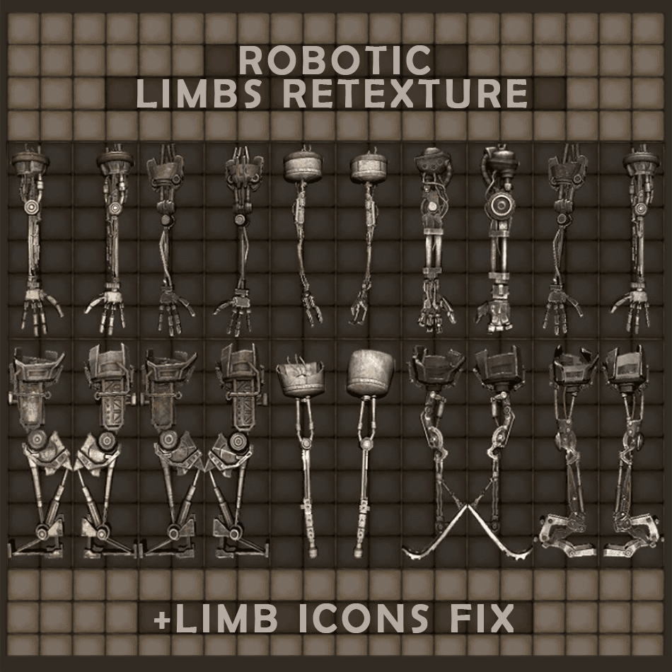 Ретекстур Протезів - Limbs Retexture+Limb Icons Fix — Kenshi Steam Workshop preview image