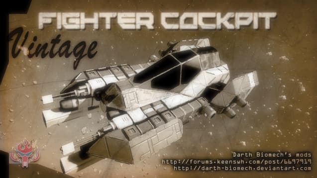 (VINTAGE) Fighter Cockpit — Space Engineers Steam Workshop preview image
