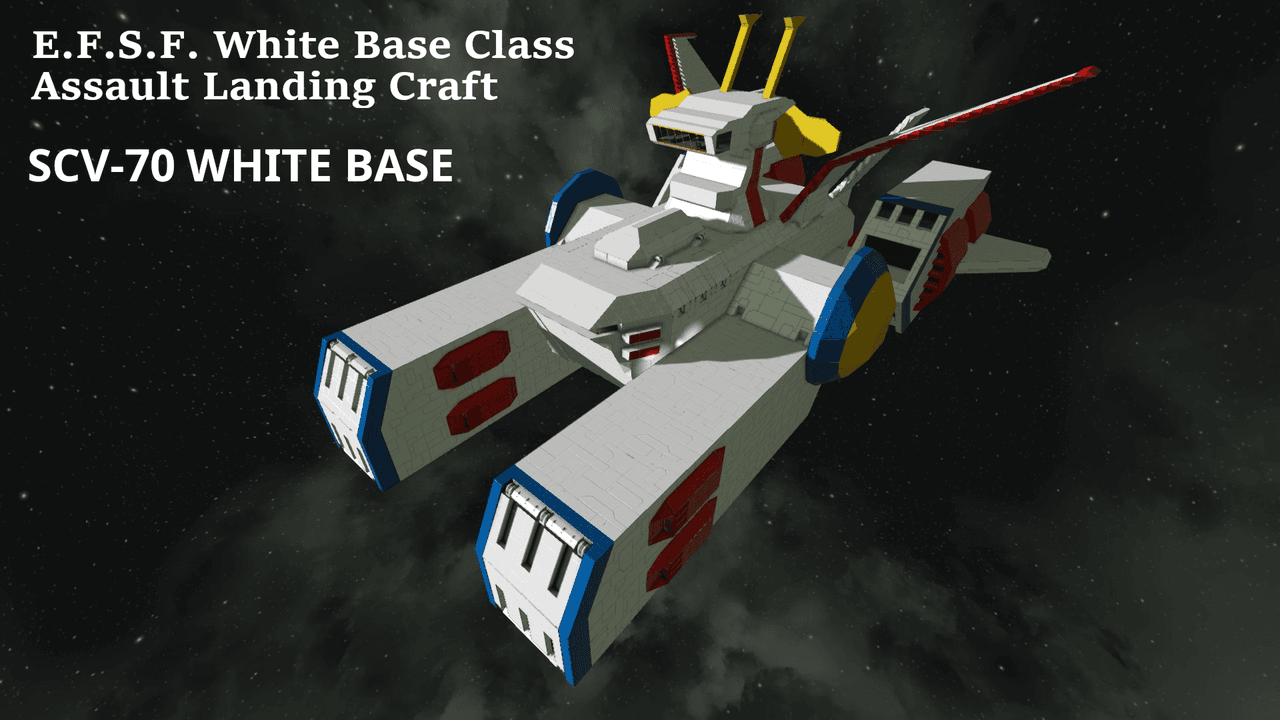 SCV-70 PEGASUS CLASS WHITE BASE — Space Engineers Workshop preview