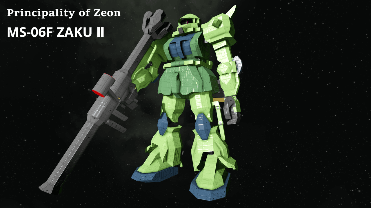 MS-06F ZAKU II — Space Engineers Workshop preview