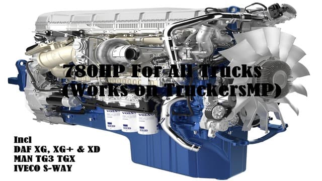 780HP For All Trucks (Works With TruckersMP) — Euro Truck Simulator 2 Steam Workshop preview image