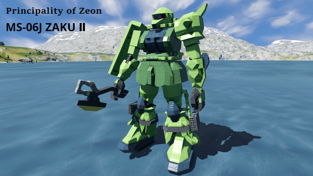MS-06J ZAKU II — Space Engineers Workshop preview