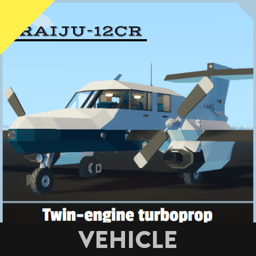 Raiju-12CR (twin turboprop light aircraft) — Stormworks: Build and Rescue Workshop preview