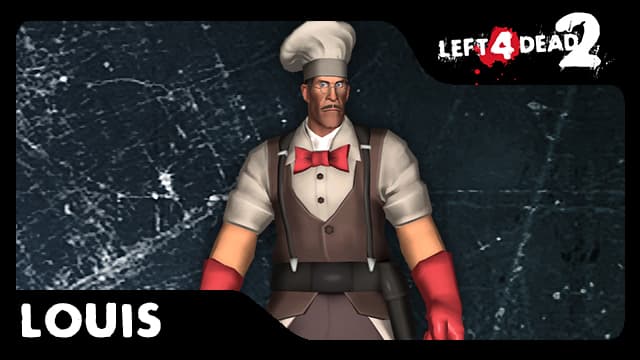 COMM: TF2 Paranoid Chef Medic [Louis]
 — Left 4 Dead 2 Steam Workshop preview image